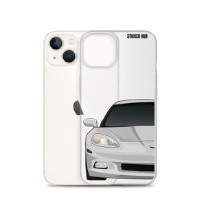 Silver C6 Corvette - iPhone Case