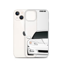 Load image into Gallery viewer, White C6 Corvette - iPhone Case