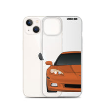 Load image into Gallery viewer, Sunset Orange C6 Corvette - iPhone Case