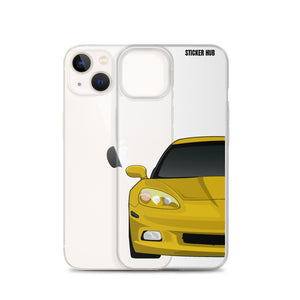 Velocity Yellow C6 Corvette - iPhone Case