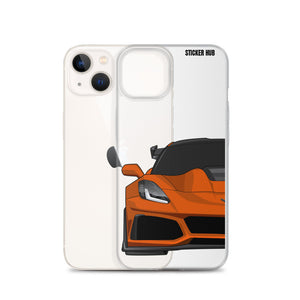 Orange C7 Corvette Zr1 - iPhone Case