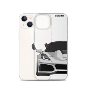 Silver C7 Corvette Zr1 - iPhone Case