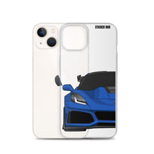 Load image into Gallery viewer, Elkhart Blue C7 Corvette Zr1 - iPhone Case