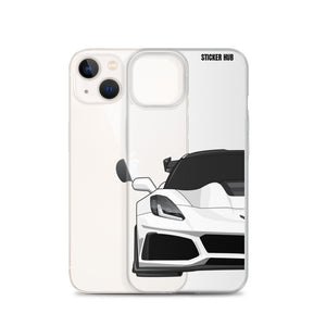 White C7 Corvette Zr1 - iPhone Case