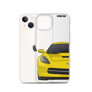 Velocity Yellow C7 Corvette Stingray - iPhone Case