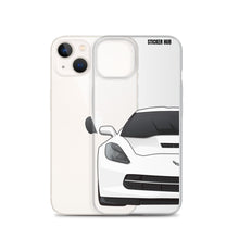 Load image into Gallery viewer, White C7 Corvette Stingray - iPhone Case