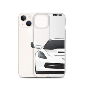 White C7 Corvette Stingray - iPhone Case