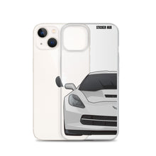 Load image into Gallery viewer, Silver C7 Corvette Stingray - iPhone Case