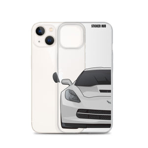 Silver C7 Corvette Stingray - iPhone Case