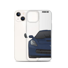 Load image into Gallery viewer, Night Race Blue C7 Corvette Stingray -iPhone Case