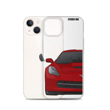 Load image into Gallery viewer, Crystal Red C7 Corvette Stingray - iPhone Case