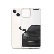 Load image into Gallery viewer, Black C7 Corvette Stingray - iPhone Case