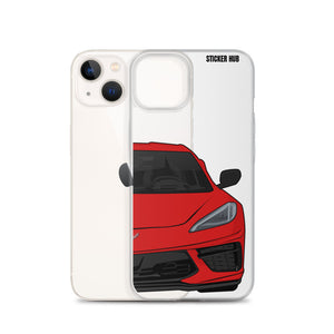 Torch Red C8 Corvette - iPhone Case