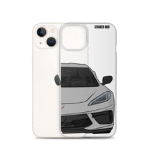 Load image into Gallery viewer, Silver C8 Corvette - iPhone Case