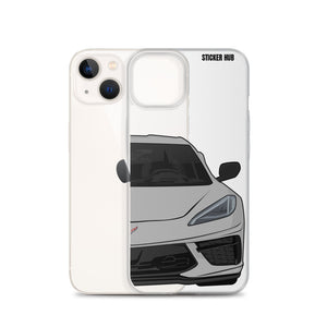 Silver C8 Corvette - iPhone Case