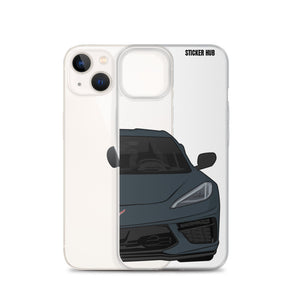 Shadow Gray C8 Corvette - iPhone Case