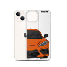 Load image into Gallery viewer, Sebring Orange C8 Corvette - iPhone Case