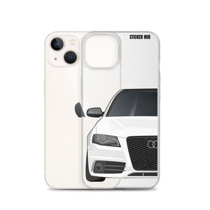 White B8 Audi S4 - iPhone Case