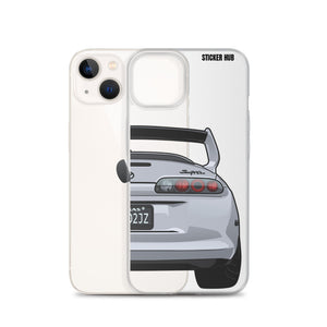 Silver Toyota Supra - iPhone Case