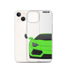 Load image into Gallery viewer, Green Lamborghini Aventadoor - iPhone Case