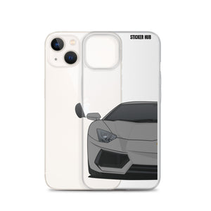 Gray Lamborghini Aventadoor - iPhone Case