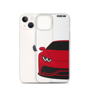 Red Lamborghini Huracan - iPhone Case