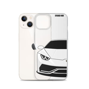 White Lamborghini Huracan - iPhone Case