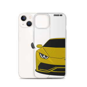 Yellow Lamborghini Huracan - iPhone Case