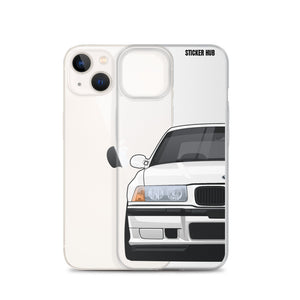 White BMW E36 - iPhone Case