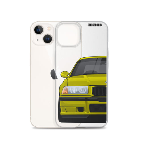 Yellow BMW E36 - iPhone Case