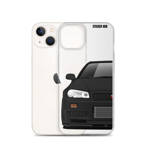 Black R34 Nissan GTR - iPhone Case