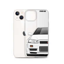 Load image into Gallery viewer, White R34 Nissan GTR - iPhone Case