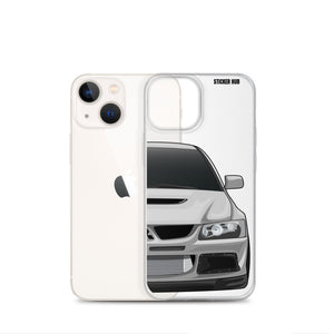 Silver Mitsubishi Evo - iPhone Case