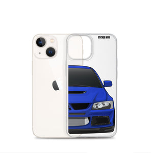 Blue Mitsubishi Evo - iPhone Case