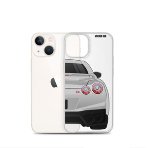 Silver R35 Nissan GTR - iPhone Case