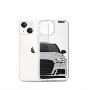 Silver B9 Audi S3 - iPhone Case