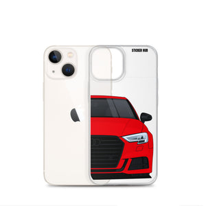 Tango Red B9 Audi S3 - iPhone Case