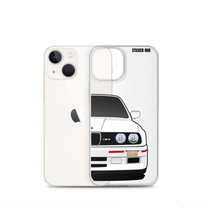 White BMW E30 - iPhone Case