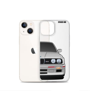 Silver BMW E30 - iPhone Case