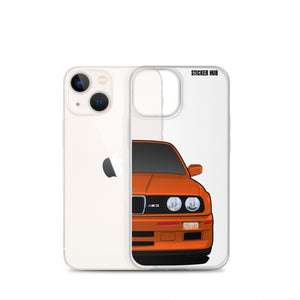 Orange BMW E30 - iPhone Case