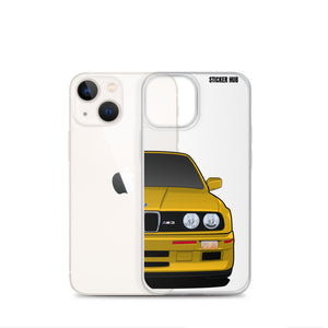 Yellow BMW E30 - iPhone Case