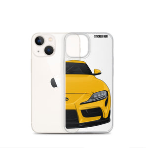 Yellow MKV Toyota Supra - iPhone Case