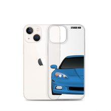 Load image into Gallery viewer, Jet Stream Blue C6 Corvette - iPhone Case