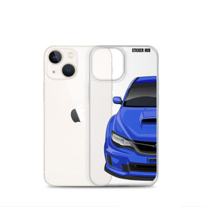 WR Blue 09-14 Subaru WRX STI - iPhone Case