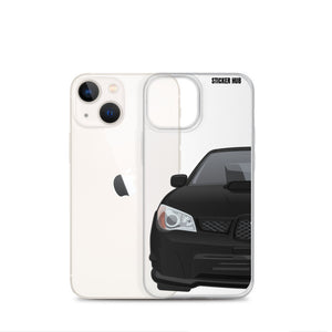 Black 06-07 Subaru WRX STI - iPhone Case