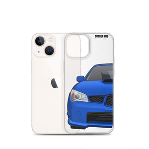 WR Blue 06-07 Subaru WRX STI - iPhone Case