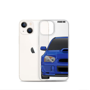 WR Blue Pearl 03-05 Subaru WRX STI - iPhone Case