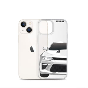 White 6th Gen Camaro SS - iPhone Case