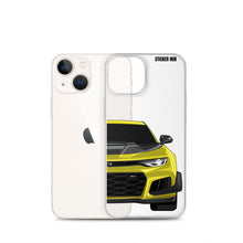 Load image into Gallery viewer, Yellow 6th Gen Camaro ZL1 1LE - iPhone Case