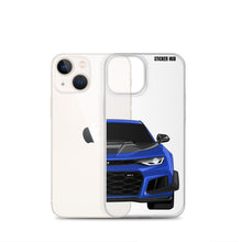 Load image into Gallery viewer, Hyper Blue 6th Gen Camaro ZL1 1LE - iPhone Case